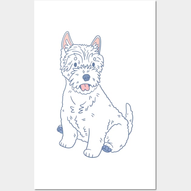 Westie Wall Art by Csieben